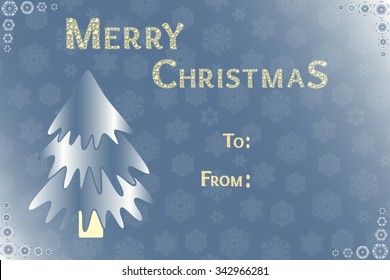 Merry Christmas and Happy New Year 2016 greeting card with beautiful fireworks in the night. Shining Christmas background. Vector illustration.