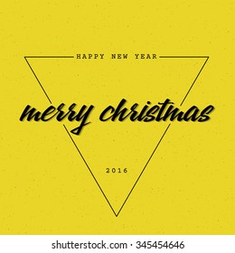 Merry christmas  and happy new year 2016 insignia  and labels It can be used to design greeting cards, web sites, and other products Christmas