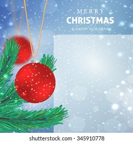 Merry Christmas and Happy New year celebration design.