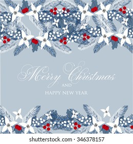 Merry Christmas and Happy New Year Card