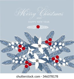 Merry Christmas and Happy New Year Card