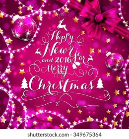 Merry Christmas and Happy New Year Card