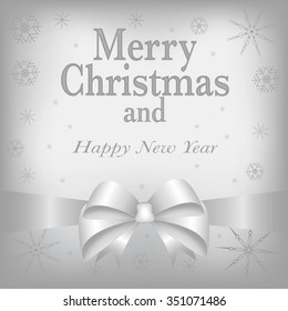 Merry Christmas and Happy New Year greeting card
