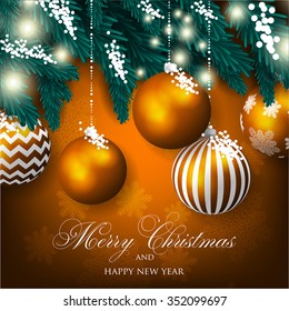 Merry Christmas and Happy New Year Card