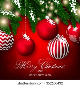 Merry Christmas and Happy New Year Card