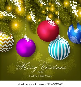 Merry Christmas and Happy New Year Card