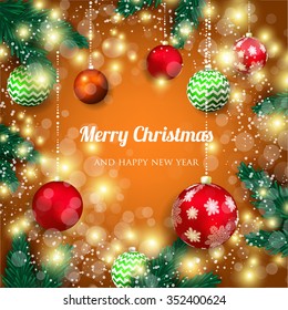 Merry Christmas and Happy New Year Card