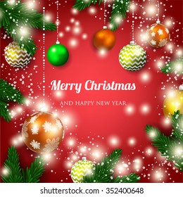 Merry Christmas and Happy New Year Card