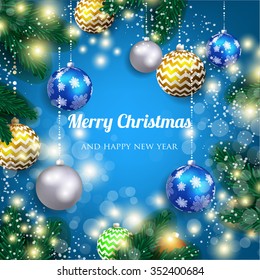 Merry Christmas and Happy New Year Card