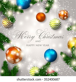 Merry Christmas and Happy New Year Card