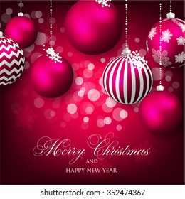 Merry Christmas and Happy New Year Card