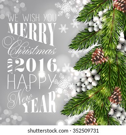 Merry Christmas and Happy New Year Card