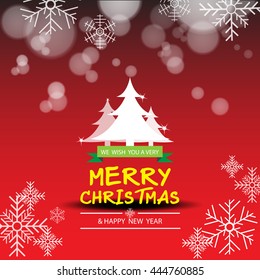 Merry Christmas and Happy new year vector design