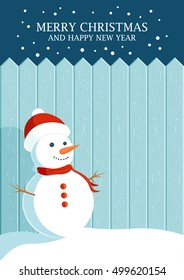 Merry Christmas and Happy New Year, Christmas snowman