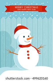 Merry Christmas and Happy New Year, Christmas snowman