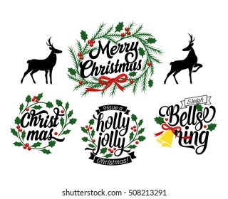 Merry Christmas and a happy new year premium typographic label collection
Holiday signs for the most wonderful time of the year!
Easy editable labels on a white background