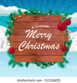 Merry Christmas and Happy New Year. Christmas background. Snow