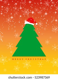 Merry christmas and Happy New Year, Christmas tree