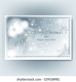 Merry Christmas and Happy New Year Card