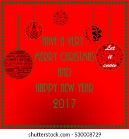 Merry Christmas and Happy New Year card.