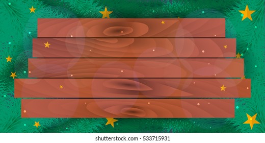 Merry Christmas and Happy New Year. Snowflakes. Vector illustration