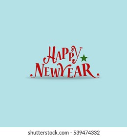 Merry Christmas and Happy new year Greeting Card, vector illustration.
