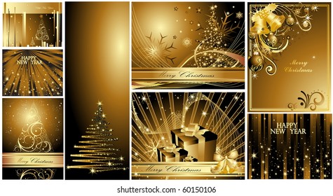Merry Christmas and Happy New Year collection