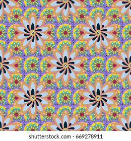 For Merry Christmas, Happy New Year products. Seamless pattern with vector on a background. For wrap, wallpapers, backgrounds and scrapbooks.