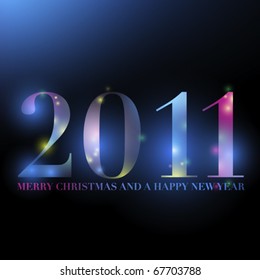 Merry Christmas and a Happy new year 2011, two thousand and eleven