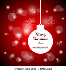 Merry Christmas and Happy New Year background
