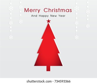 Merry Christmas and Happy New Year Background Illustration