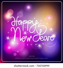 Merry Christmas And Happy New Year Banner Winter Holidays Greeting Card Concept Flat Vector Illustration