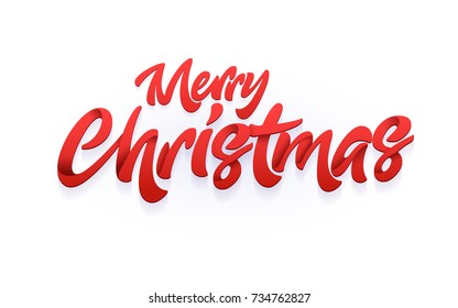 Merry Christmas and Happy New Year typographic design.