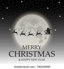 Merry Christmas and Happy New Year background.