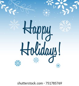 Merry Christmas and Happy New Year 2018 greeting card, vector illustration.