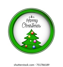 Merry Christmas and Happy New Year 2018 greeting card, vector illustration.