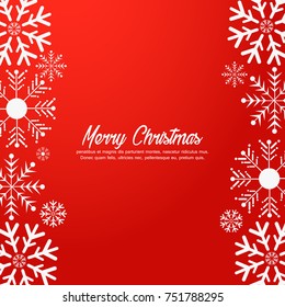 Merry Christmas and Happy New Year 2017 greeting card,Happy Holidays vector illustration.