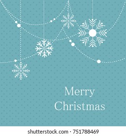 Merry Christmas and Happy New Year 2017 greeting card,Happy Holidays vector illustration.