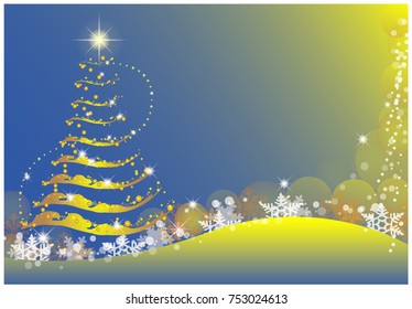 Merry Christmas and happy new year background vector design