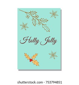 Merry Christmas and Happy New Year greeting card, banner, vector illustration