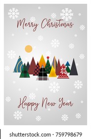 Merry Christmas and Happy New Year 2018 Greeting Card