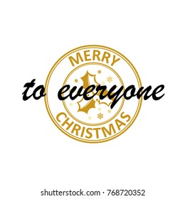 Merry Christmas and Happy New Year vector logo, label, banner.