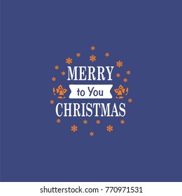 Merry Christmas and Happy New Year vector logo, label, banner.