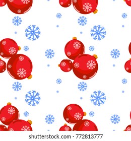 Merry Christmas and Happy New Year seamless background pattern. Will be perfect for wrapped paper, textile, background