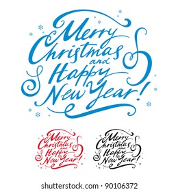 Merry Christmas Happy New Year winter holidays