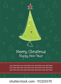 Merry Christmas and Happy New Year card