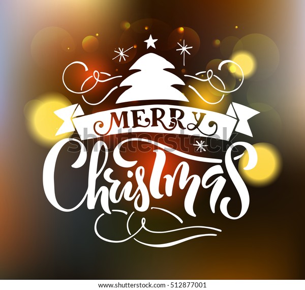 Merry Christmas Happy New Year Greeting Stock Vector (Royalty Free) 512877001