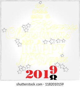 Merry Christmas and Happy New Year.Holidays scene with Christmas bal and decoration.Winter holidays.Happy Holidays.