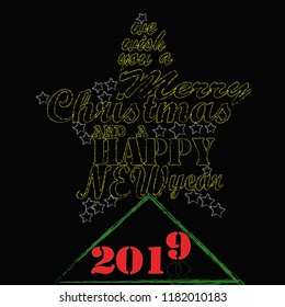 Merry Christmas and Happy New Year.Holidays scene with Christmas bal and decoration.Winter holidays.Happy Holidays.