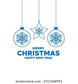 Merry Christmas and happy new year.Merry Christmas and Happy New Year Christmas trees and snow on blue background, greeting cards, winter vector illustration. 